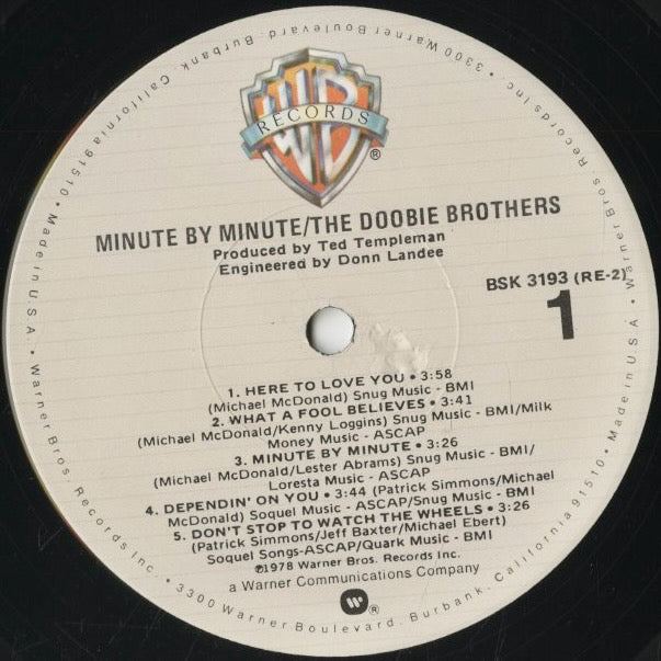 The Doobie Brothers / ドゥービー・ブラザーズ / Minute By