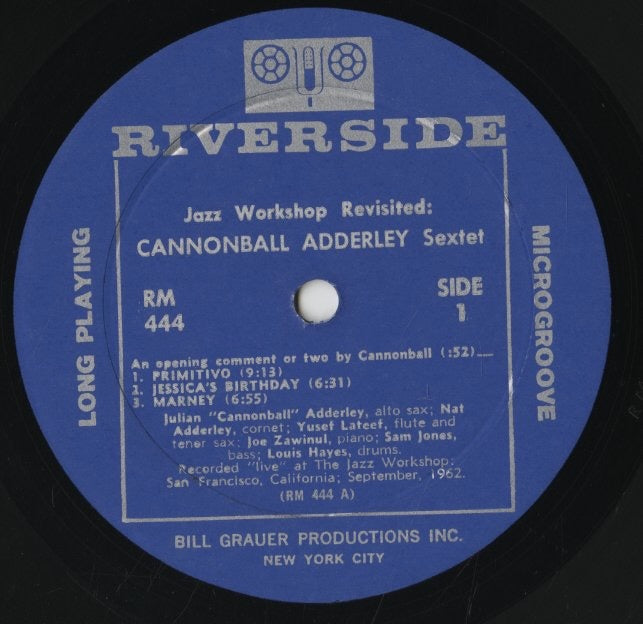 Cannonball Adderley Sextet / キャノンボール・アダレイ / Jazz Workshop Revisited (RM 444)