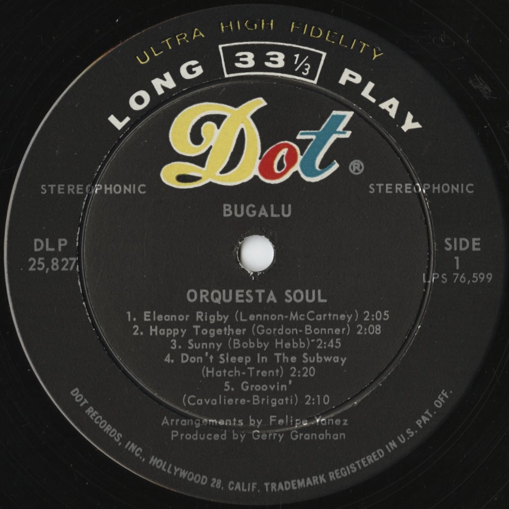 Orquesta Soul – Bugalu (DLP 25827) LP 1967 US DOT | 中古LP