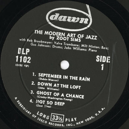 Zoot Sims / ズート・シムズ / The Modern Art Of Jazz (DLP-1102)