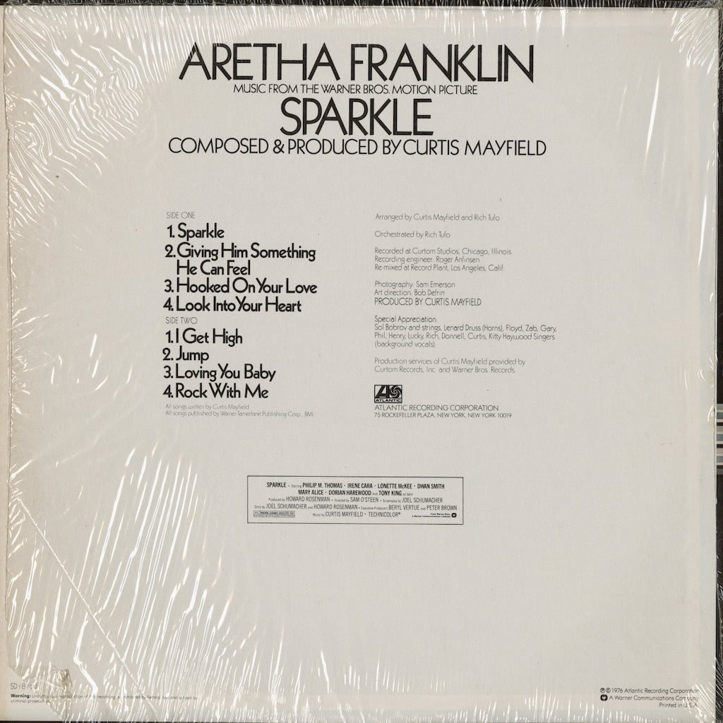 Aretha Franklin – Sparkle (SD 18176) LP 1976 US Atlantic｜中古LP