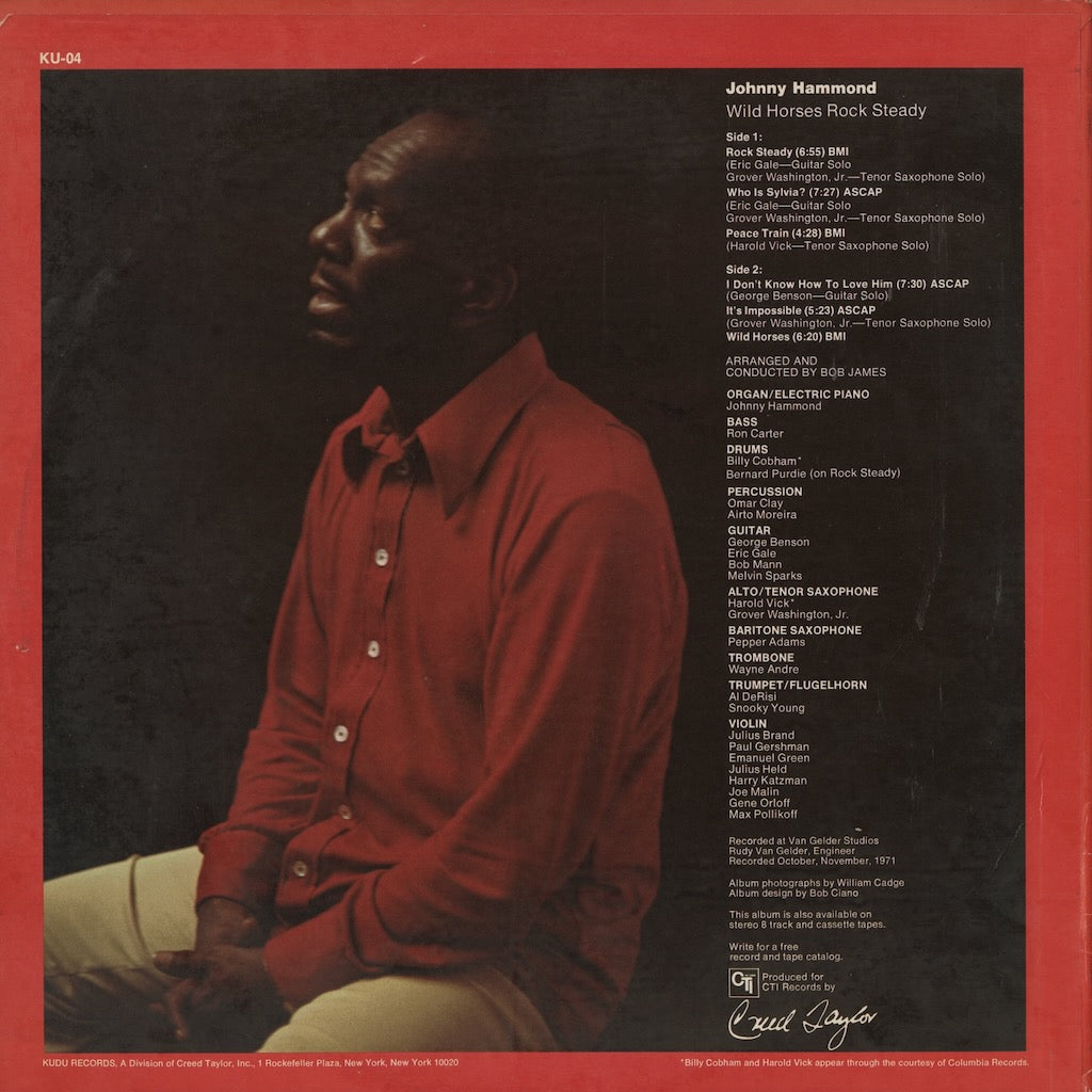 Johnny Hammond / ジョニー・ハモンド / Wild Horses Rock Steady (KU-04)