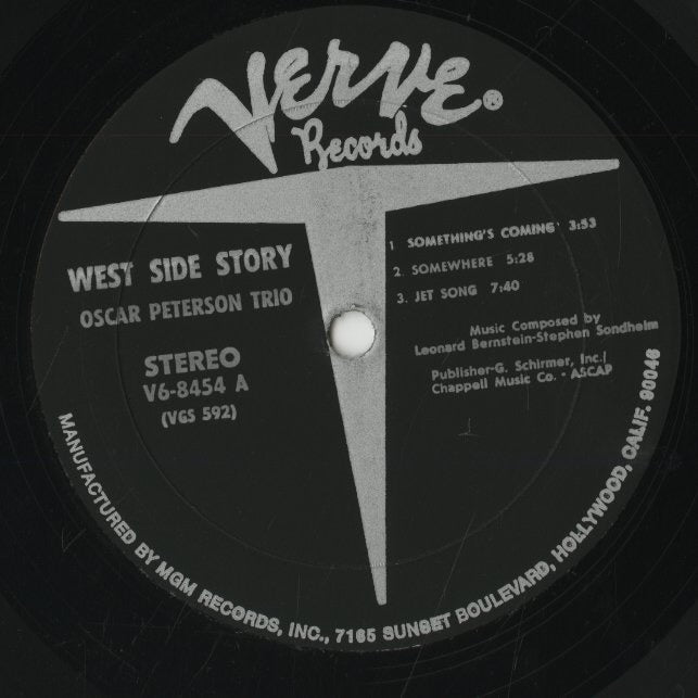 Oscar Peterson Trio / オスカー・ピーターソン / West Side Story (V6-8454)