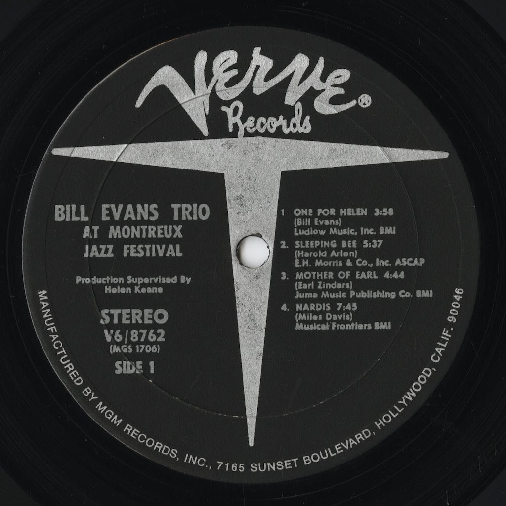 Bill Evans – At The Montreux Jazz Festival (V6/8762) LP 1968 US Verve | 中古LP