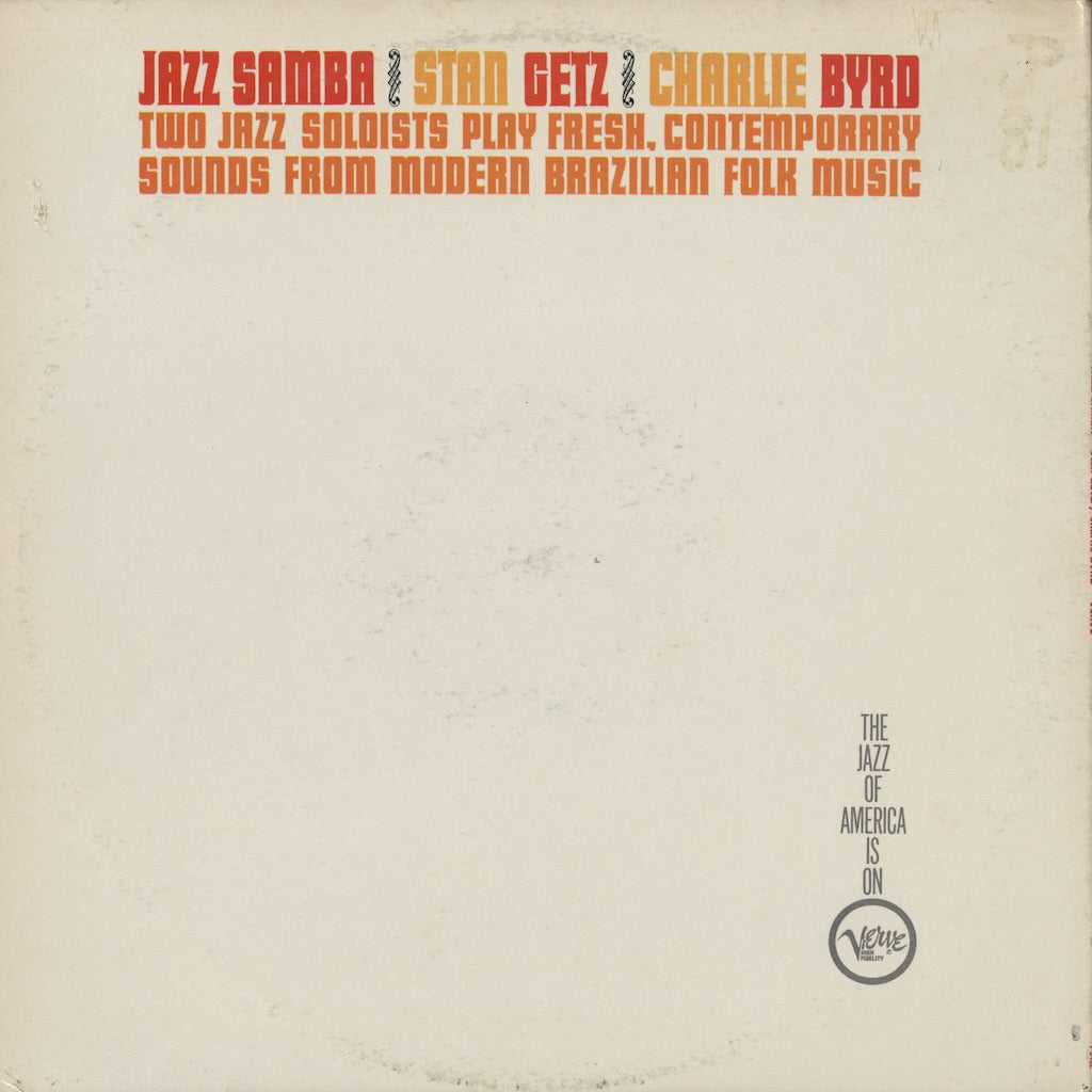Stan Getz, Charlie Byrd / スタン・ゲッツ　チャーリー・バード / Jazz Samba (V-8432)