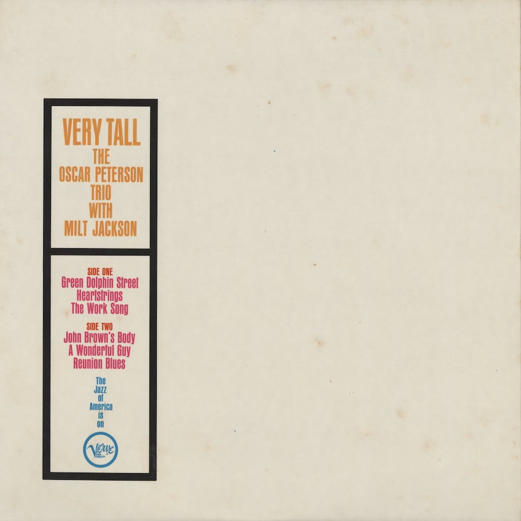 Oscar Peterson / オスカー・ピーターソン / Very Tall (V6 8429) US盤