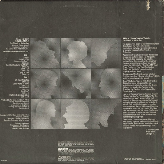 Friends Of Distinction - Friends & People (LSP-4492) LP 1971 US RCA Victor｜中古LP