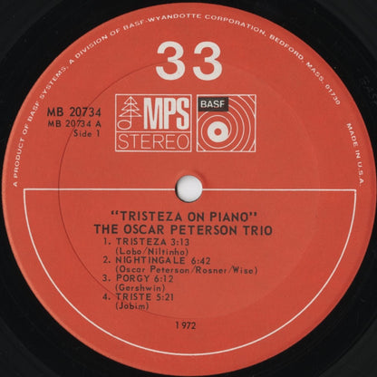Oscar Peterson Trio – Tristeza On Piano (20734) LP 1972 US MPS | 中古LP