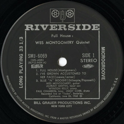 Wes Montgomery / ウェス・モンゴメリー / Full House (SMJ-6069)