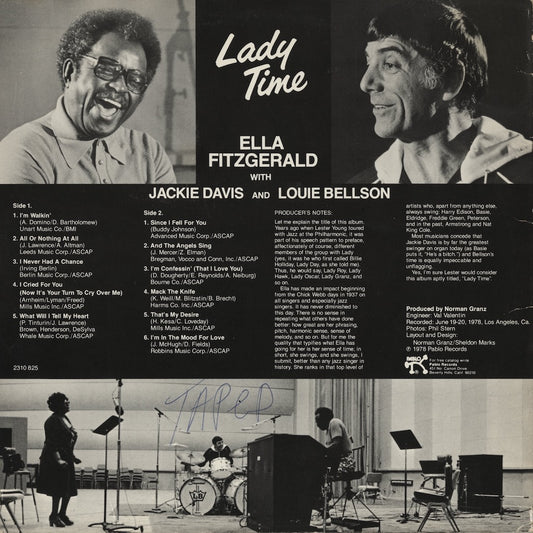 Ella Fitzgerald / エラ・フィッツジェラルド / Lady Time (2310-825)