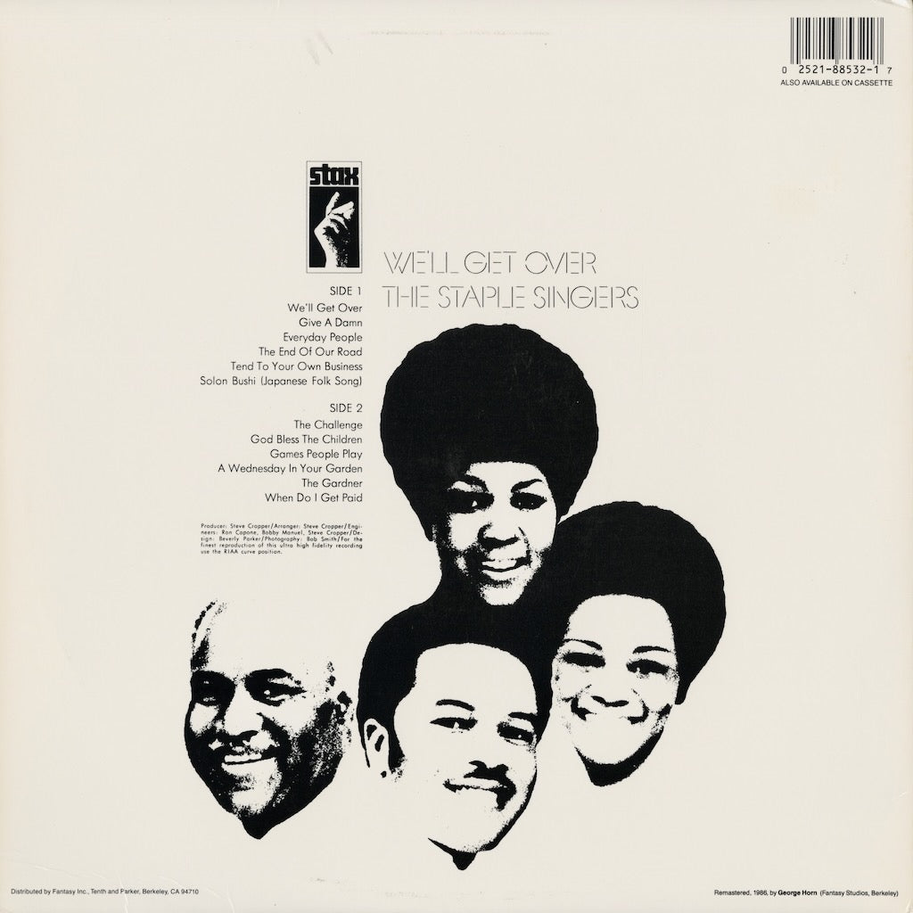 The Staple Singers - We'll Get Over (MPS-8532) LP 1986 US Stax｜中古LP