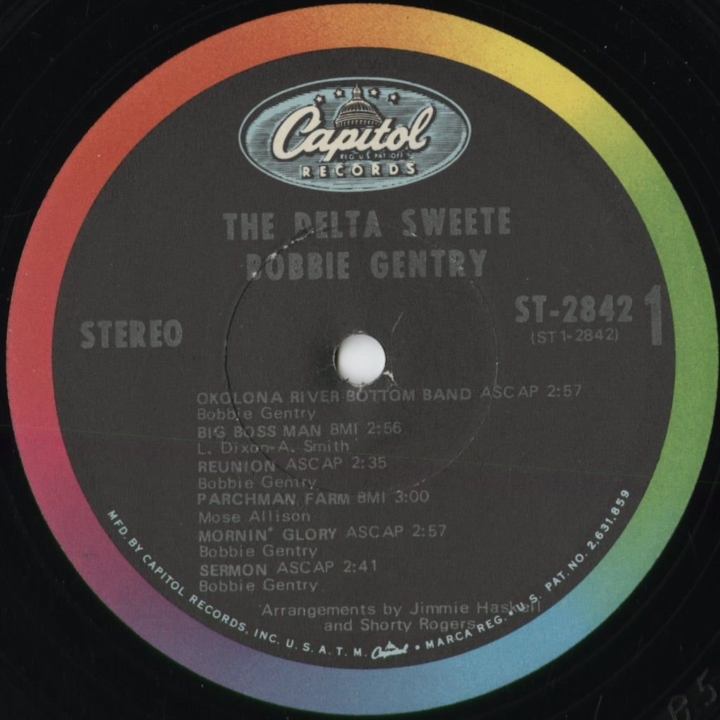 Bobbie Gentry - The Delta Sweete (ST-2842) 1968 US Capitol｜中古LP