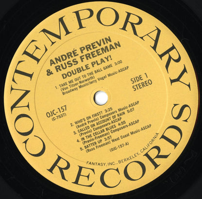 Andre Previn & Russ Freeman / アンドレ・プレヴィン、ラス・フリーマン / Double Play! (OJC-157)