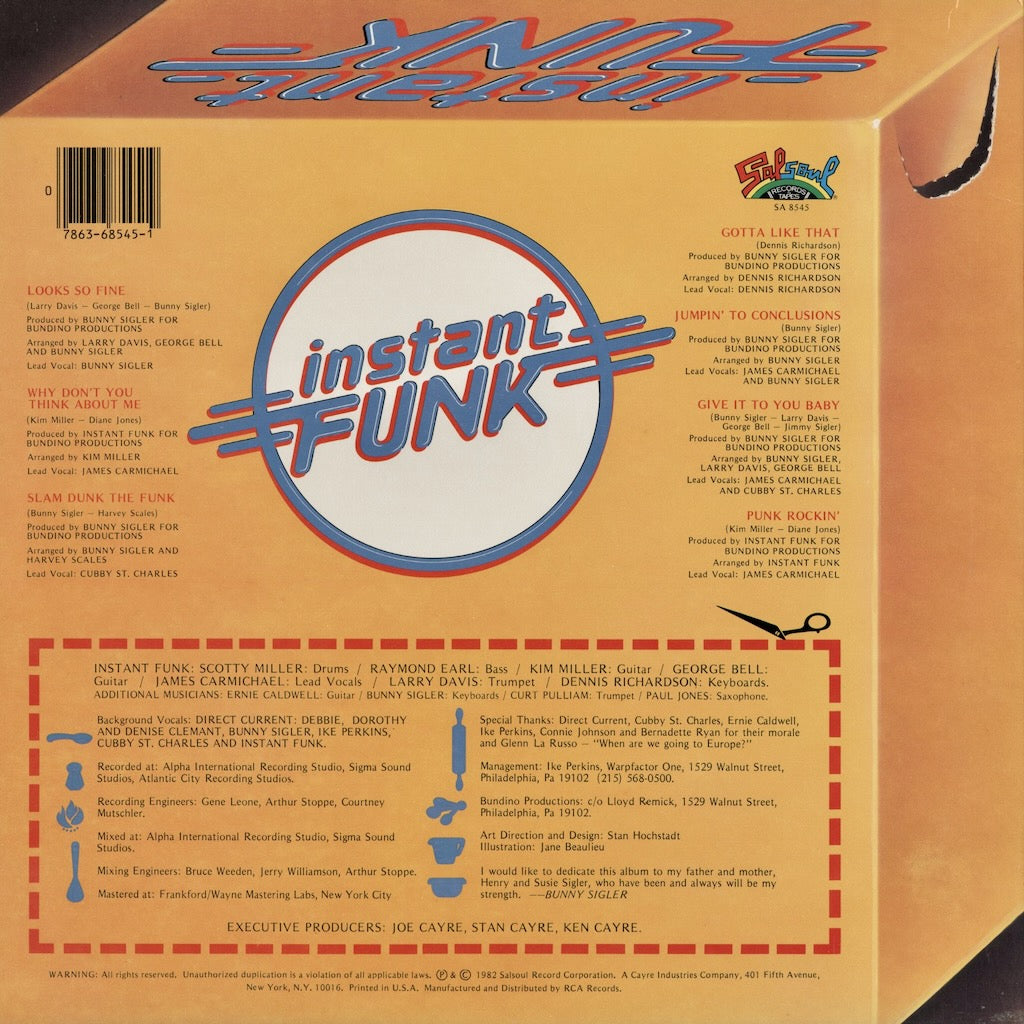 Instant Funk - Looks So Fine (SA 8545) 1982 US Salsoul｜中古LP