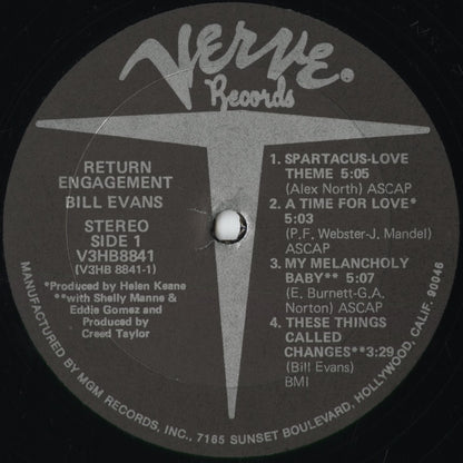 Bill Evans - Verve Return Engagement (V3HB-8841) 1974 US Verve｜中古LP