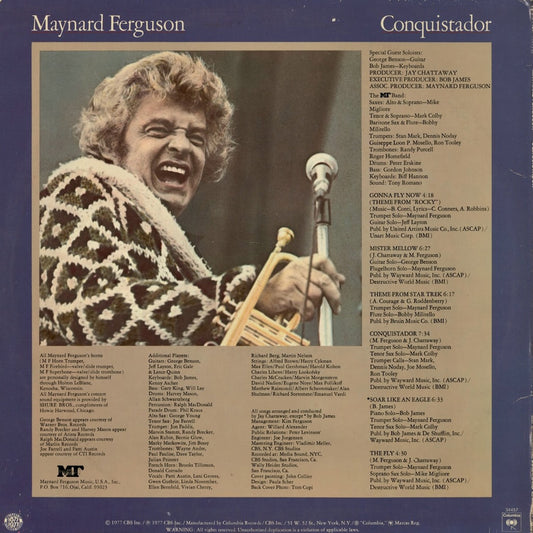 Maynard Ferguson - Conquistador (PC 34457) LP 1977 US Columbia｜中古LP
