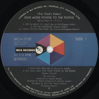The Chi-Lites - Give More Power To The People (MCA-5101) 1971 JPN MCA｜中古LP