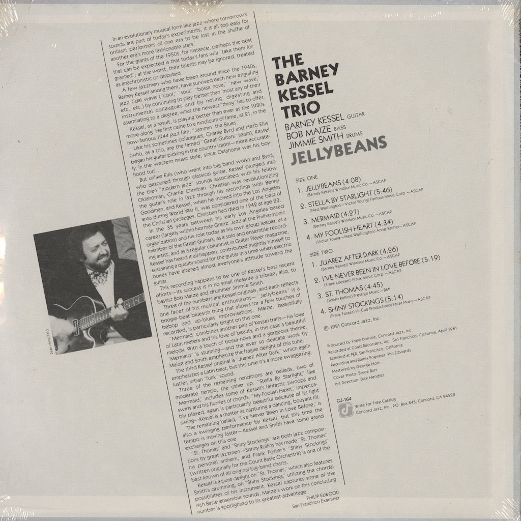 The Barney Kessel Trio / バーニー・ケッセル・トリオ / Jellybeans