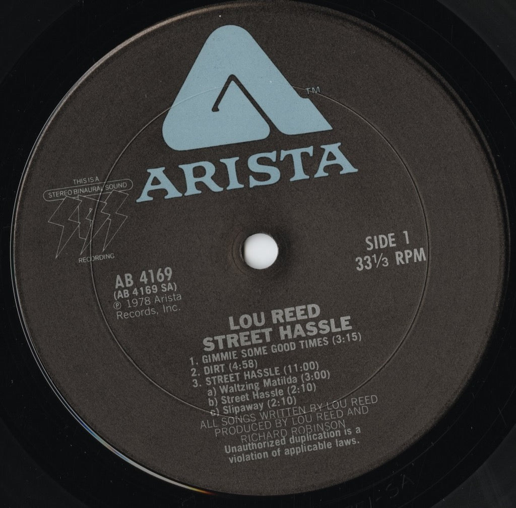 Lou Reed / ルー・リード / Street Hassle (AB 4169)