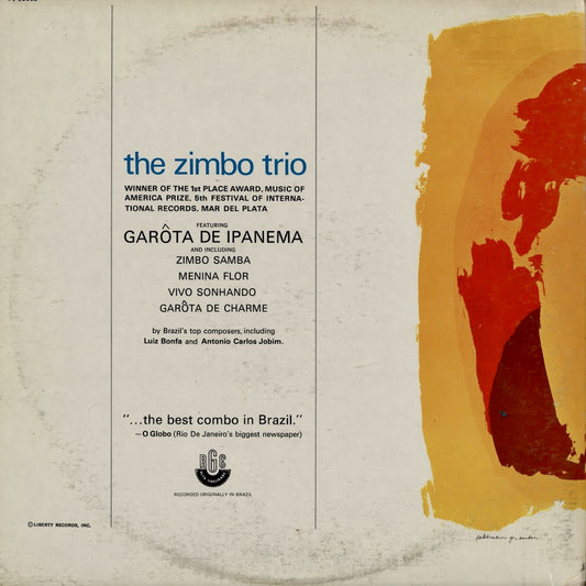 Zimbo Trio - The Zimbo Trio (PJ-10103) LP 1966 US Pacific Jazz｜中古LP