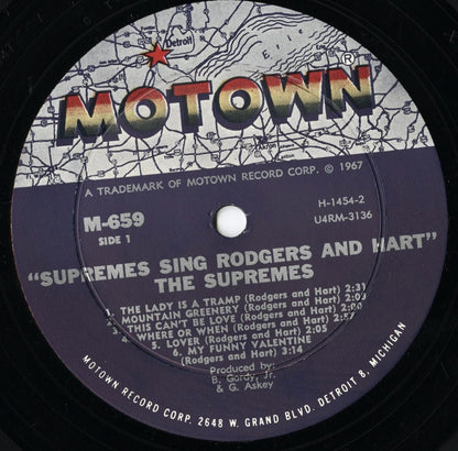 The Supremes / シュプリームス / Sing Rodgers & Hart (M 659)