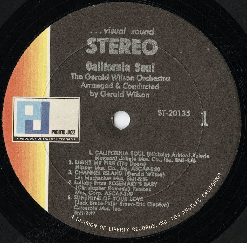 The Gerald Wilson Orchestra / ジェラルド・ウィルソン・オーケストラ / California Soul (ST-20135)