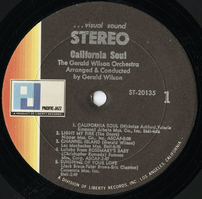 The Gerald Wilson Orchestra / ジェラルド・ウィルソン・オーケストラ / California Soul (ST-20135)