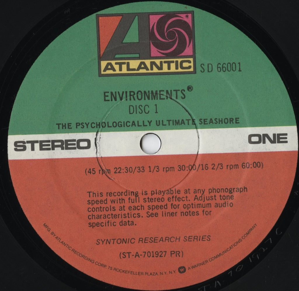 Irv Teibel - Environments (New Concepts In Stereo Sound - Disc 1) (SD66001) LP 1970's US Atlantic｜中古LP