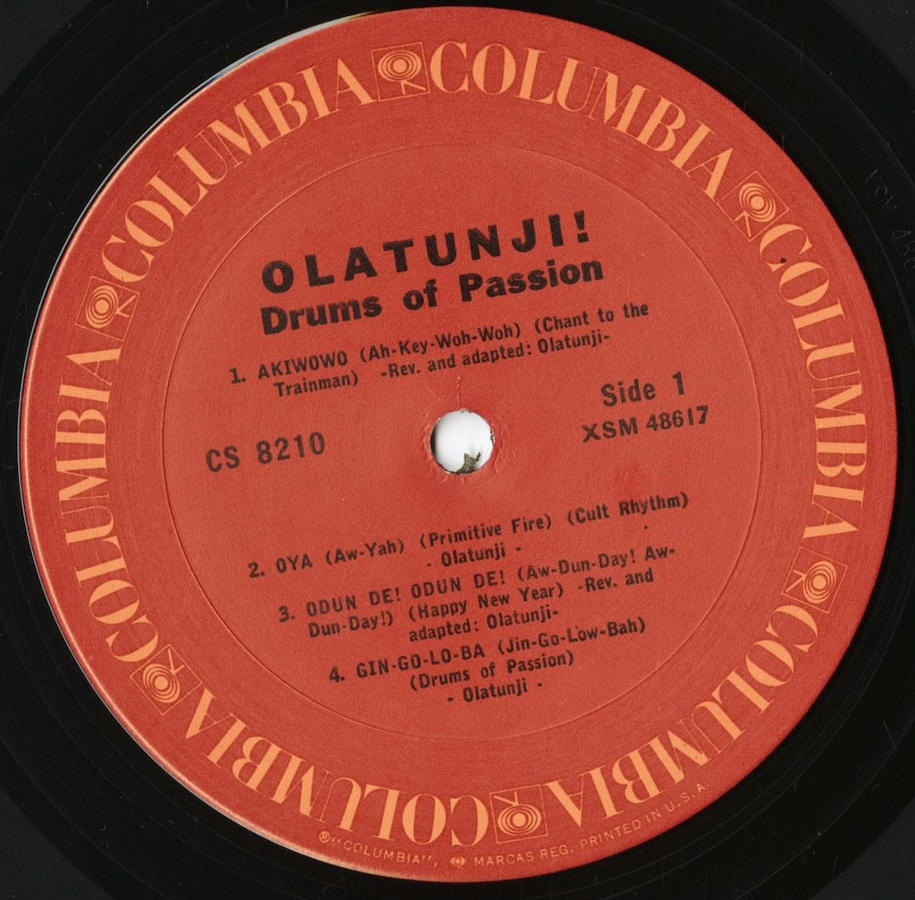 Olatunji - Drums Of Passion (CS 8210) LP 1970's US Columbia｜中古LP