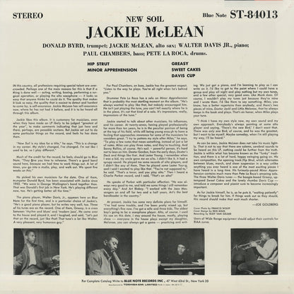 Jackie McLean / ジャッキー・マクリーン / New Soil (BN 4013)