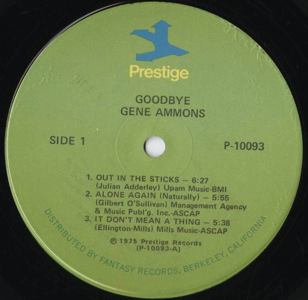 Gene Ammons - Goodbye (P-10093) 1975 US Prestige｜中古LP