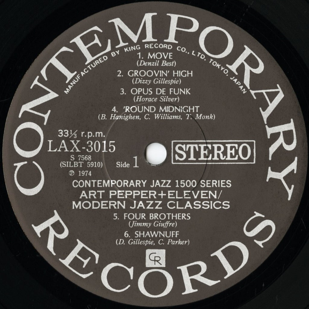 Art Pepper / アート・ペッパー / Art Pepper + Eleven (LAX-3015)