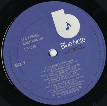 Leo Parker - Rollin' With Leo (LT-1076) LP 1980 US Blue Note｜中古LP
