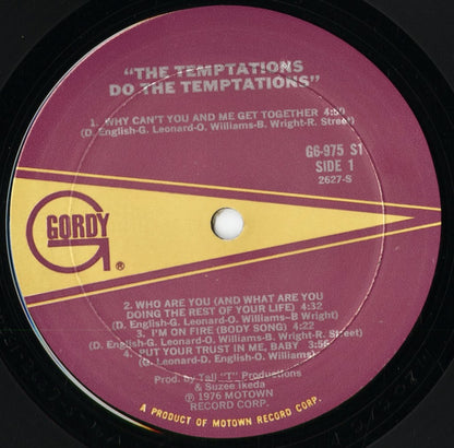 The Temptations - Do The Temptations (G6-975S1) 1976 US Gordy｜中古LP