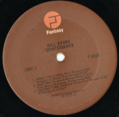 Bill Evans - Quintessence (F-9529) LP 1977 US Fantasy｜中古LP