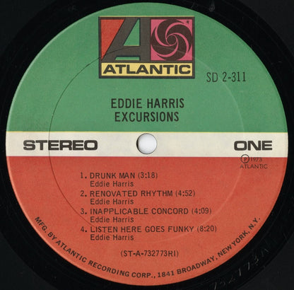 Eddie Harris - Excursions (SD 2-311) LP 1973 US Atlantic｜中古LP