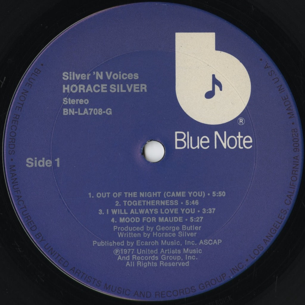 Horace Silver - Silver 'N Voices (BN-LA708-G) 1977 US Blue Note｜中古LP