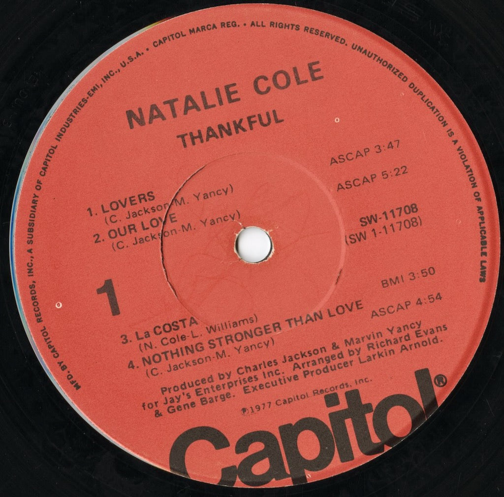 Natalie Cole / ナタリー・コール / Thankful (SW-511708)