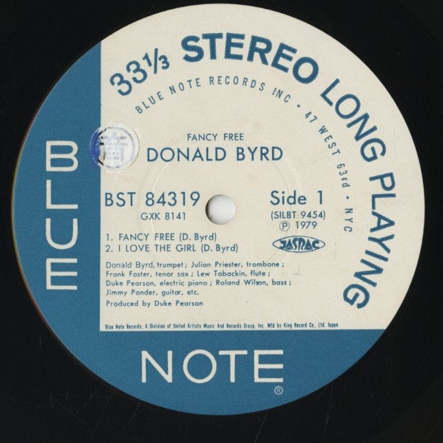 Donald Byrd / ドナルド・バード / Fancy Free (GXK 8141) – VOXMUSIC 