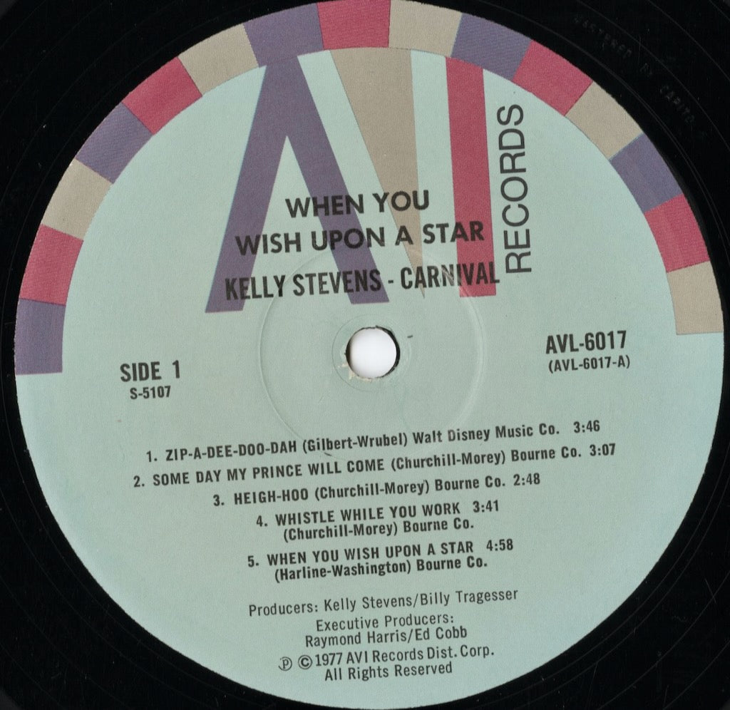 Kelly Stevens - When You Wish Upon A Star (AVL-6017) 1977 US AVI｜中古LP