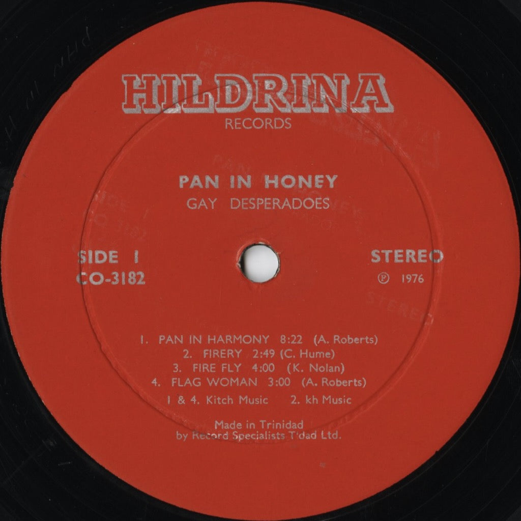 The West Indian Tobacco Gay Desperados / デスパラドーズ / "Pan In Honey" (CO 3182)