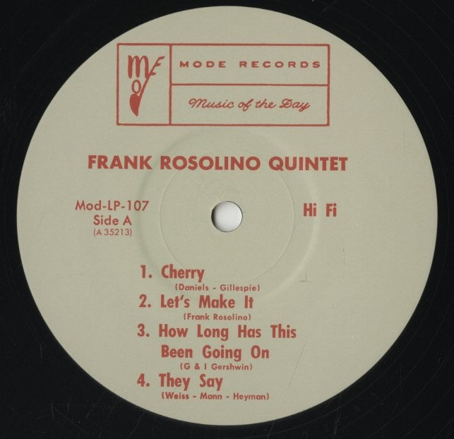 Frank Rosolino / フランク・ロソリーノ / Frank Rosolino Quintet (3521328