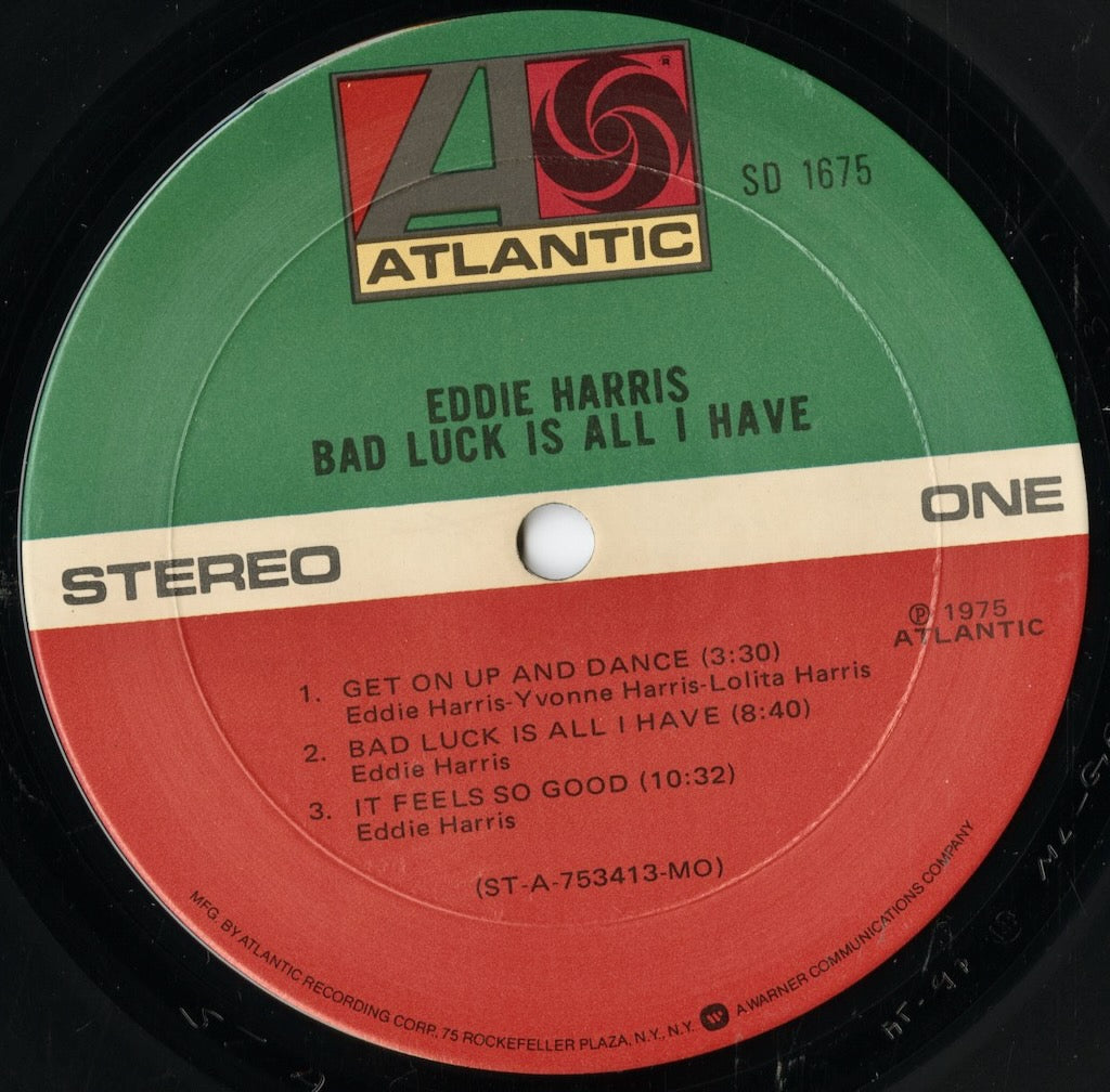 Eddie Harris / エディ・ハリス / Bad Luck Is All I Have (SD 1675)