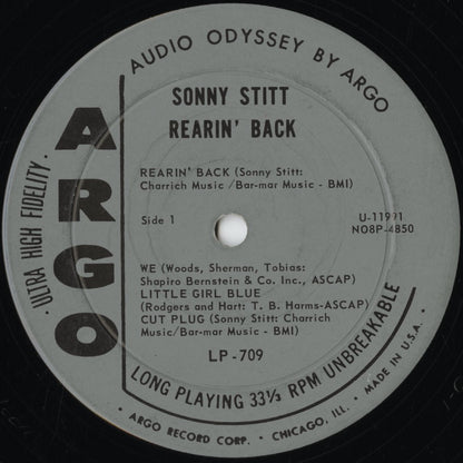 Sonny Stitt / ソニー・スティット / Rearin' Back (LP-709)