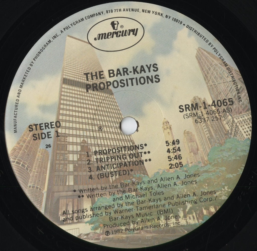 Bar-Kays - Propositions (SRM-1-4065) 1982 US Mercury｜中古LP