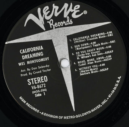 Wes Montgomery / ウェス・モンゴメリー / California Dreaming (V6-8672)