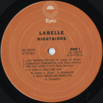 Labelle - Nightbirds (KE 33075) LP 1974 US Epic｜中古LP
