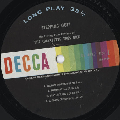 Quartette Tres Bien / カルテット・トレス・ビエン / Stepping Out! (DL 4675)