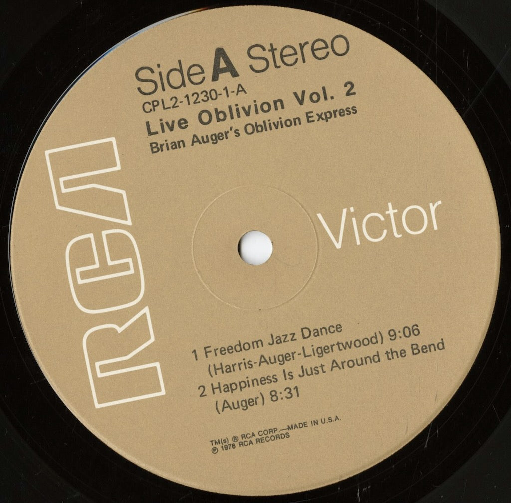 Brian Auger / ブライアン・オーガー / Live Oblivion Vol.2 -2LP (CPL2 1230)
