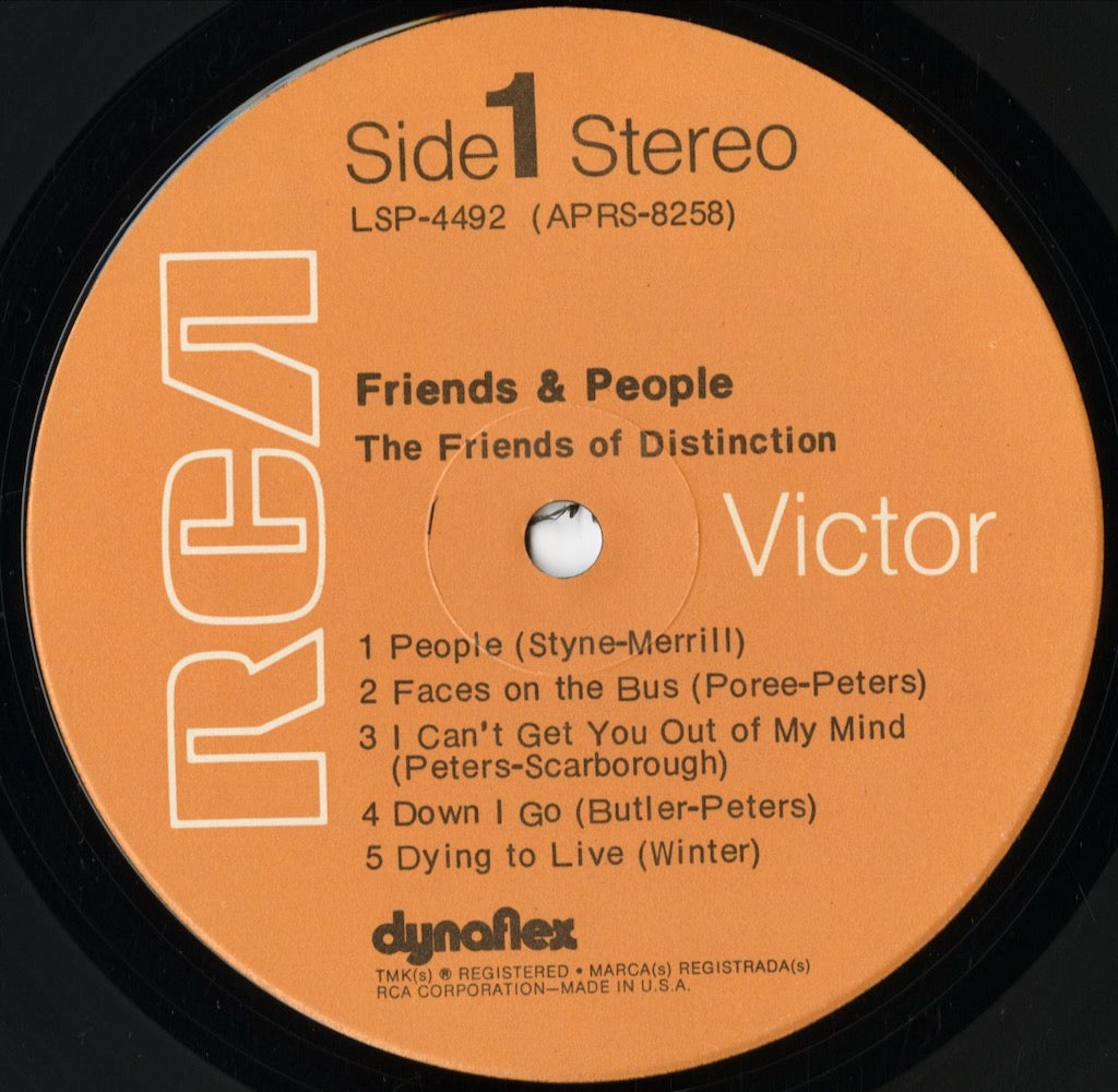 Friends Of Distinction - Friends & People (LSP-4492) LP 1971 US RCA Victor｜中古LP